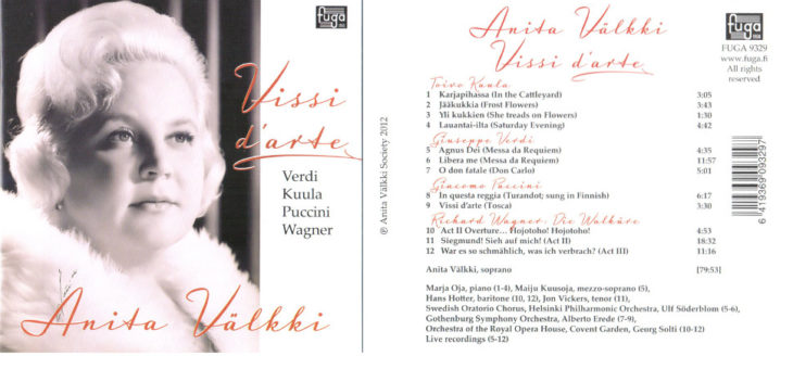 Vissi d’Arte –levy julkaistiin 24.5.2012